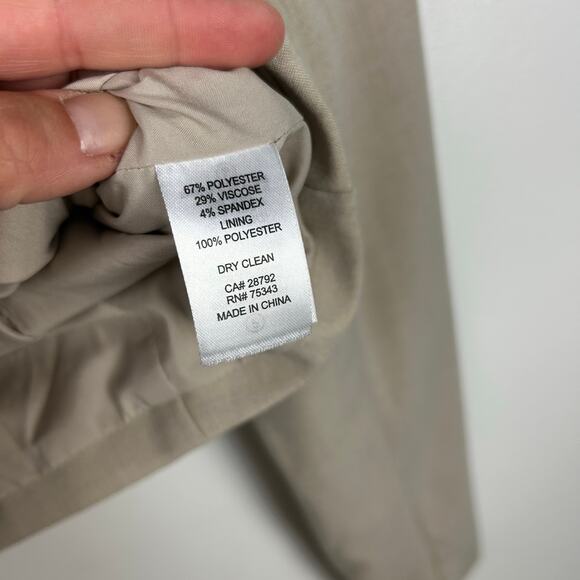 NEW Joie Tan Oatmeal Short Blazer Suit Jacket Women’s Career Wear Size XS - Picture 4 of 6